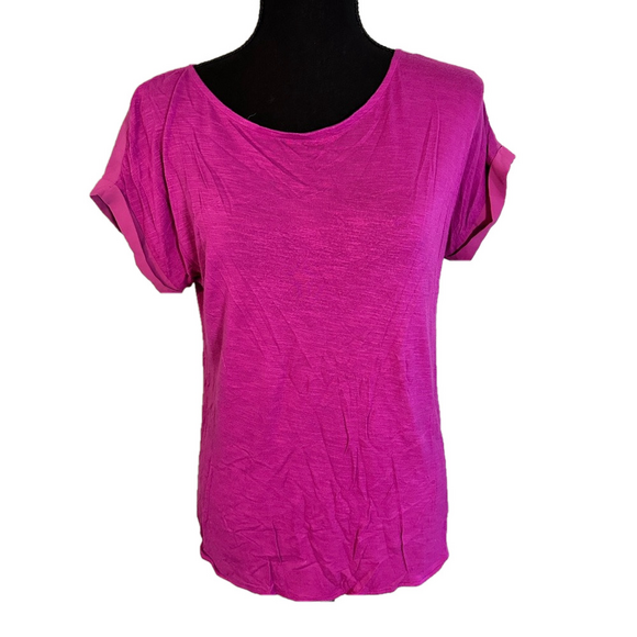 The Limited Tops - THE LIMITED PURPLE SHORT SLEEVE TOP